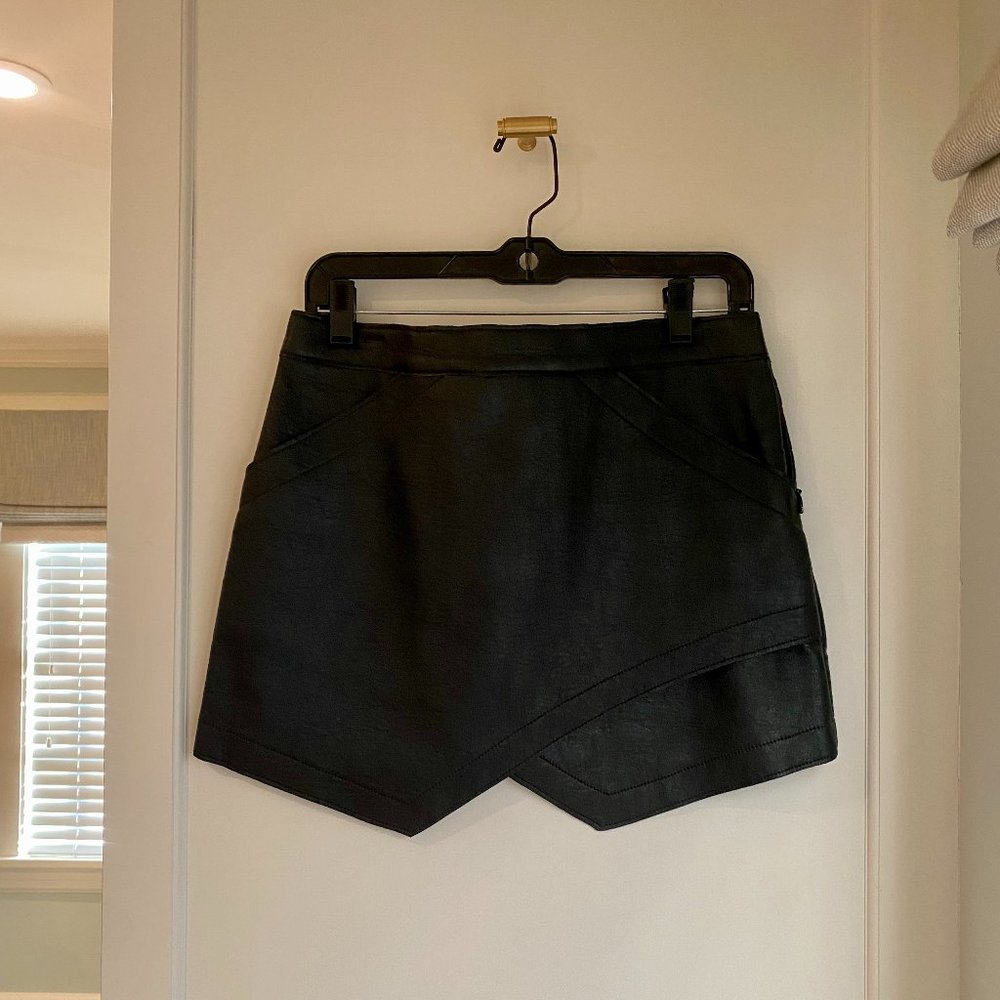 BCBGMaxAzria Faux Leather Skirt